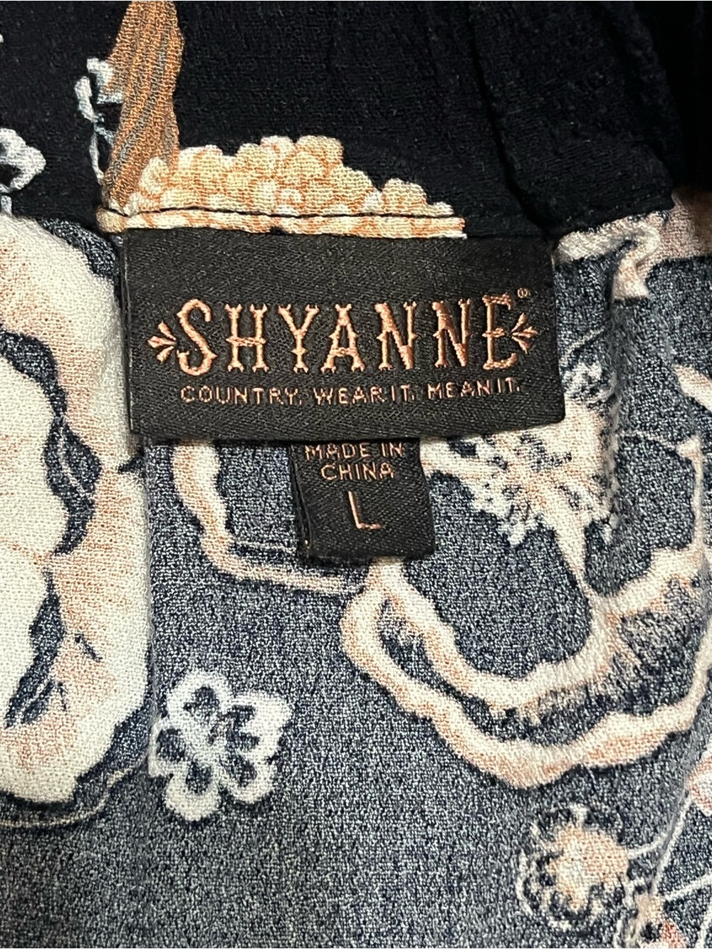 Cute Shyanne Large Floral Western Button Skirt Slip On Casual Comfortable Midi - Picture 4 of 7